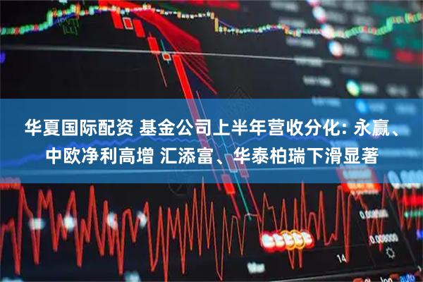 华夏国际配资 基金公司上半年营收分化: 永赢、中欧净利高增 汇添富、华泰柏瑞下滑显著