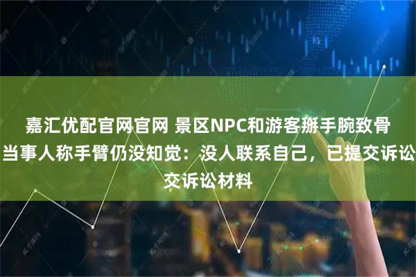 嘉汇优配官网官网 景区NPC和游客掰手腕致骨折，当事人称手臂仍没知觉：没人联系自己，已提交诉讼材料
